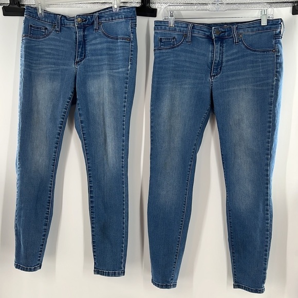 2 PAIRS OF UNIVERSAL THREAD MID RISE JEGGINGS JEANS LIGHT WASH SIZE 10 SHORT - Picture 1 of 5